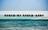 天长地久猜一数字-天长地久猜一生肖数字