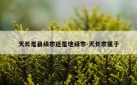 天长是县级市还是地级市-天长市属于