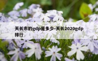 天长市的gdp是多少-天长2020gdp排行