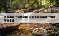 天长市秦栏镇规划图-安徽省天长市秦栏镇属于哪个区