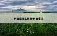 长田是什么意思-长田集团