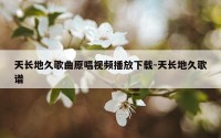 天长地久歌曲原唱视频播放下载-天长地久歌谱
