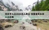 天长市人口2020总人数口-安徽省天长市人口总数